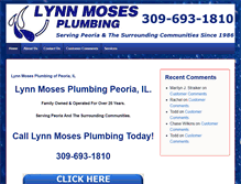 Tablet Screenshot of lynnmosesplumbing.com